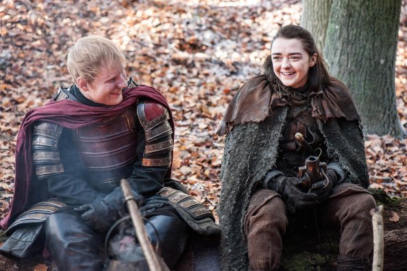 Ed Sheeran And Maisie Williams Game Of Thrones