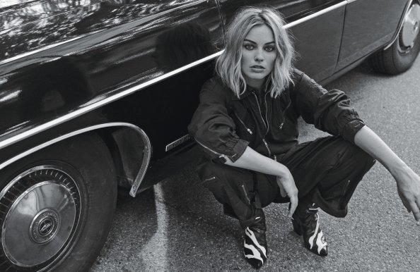 Margot Robbie Monochrome 2017 4k