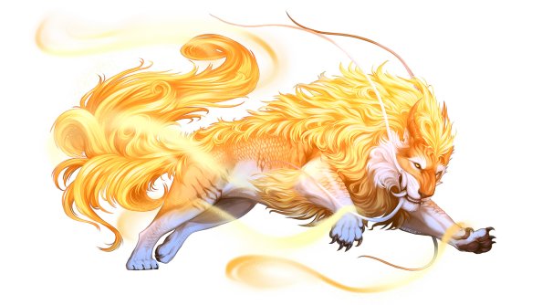 Lion Gold Painting Minimalism