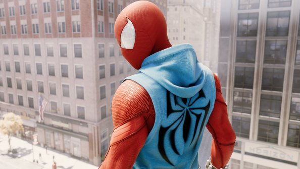 Scarlet Spiderman Ps4 4k New Suit