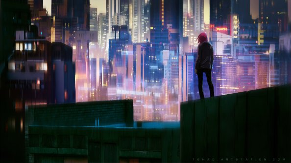 Glowing City 4k