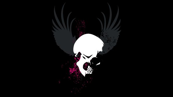 Skull Grunge Wings Dark