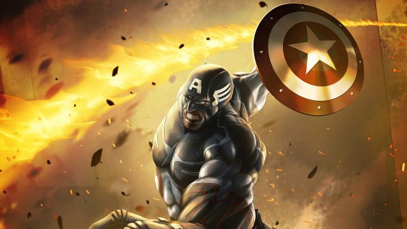 Captain America Shieldart4k