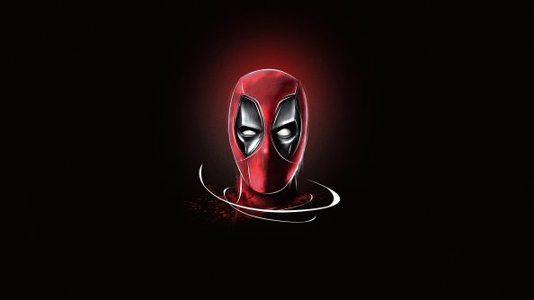 Deadpool Mask Minimalism 5k