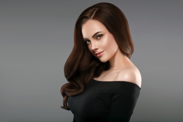 Brown Hair Girl In Black Dress 4k