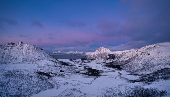 Norway Lofoten Mountains Snow 5k