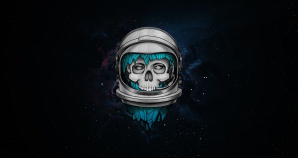 Skull Dark Astronaut