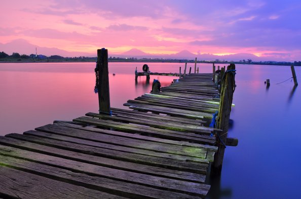 Dock View Colorful 4k Stock