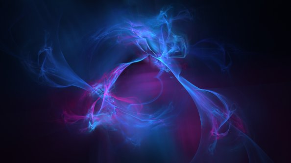 Blue Nebula Digital Art Energy Flame Plasma Space