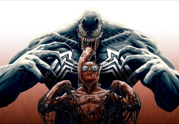 Venom Spiderman Cool Artwork 4k
