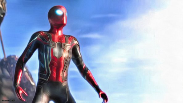 Spiderman In Avengers Infinity War 2018 4K Artwork