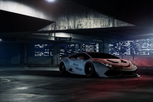 Joker Inspired Aventador