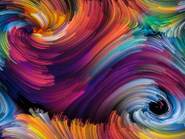 Color Abstract Brackdrops Spiral 4k