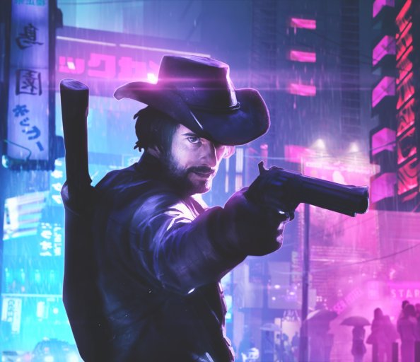 Cyberpunk Cowboy