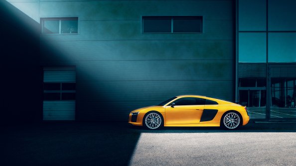 Yellow Audi R8