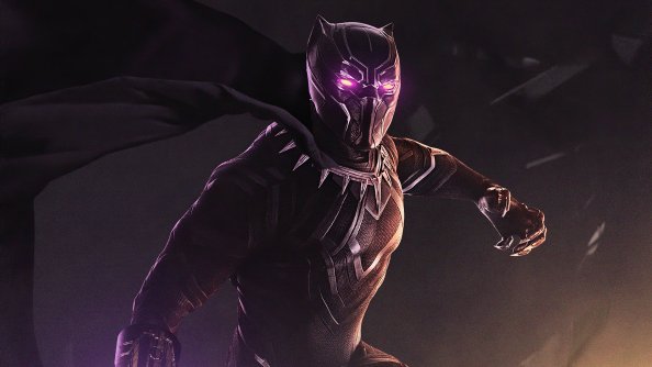 Black Panther Purple Eyes
