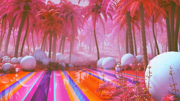 Colorful Dreamy Park