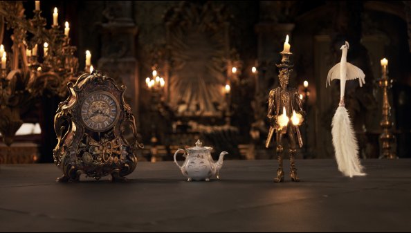 Beauty And The Beast Movie Cogsworth Mrs Potts Lumiere