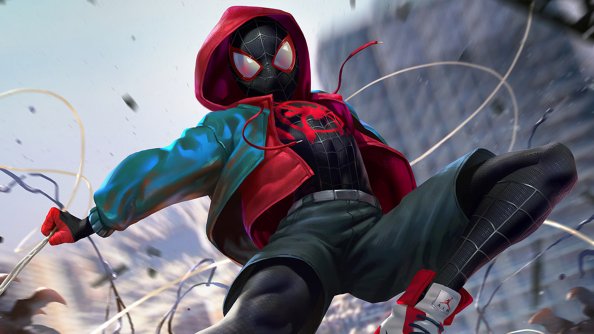 SpiderMan Into The Spider Verse Digital Art 2018