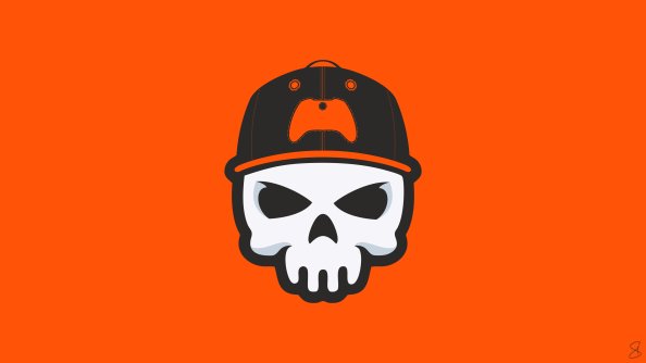 Gamer Skull Minimal 4k