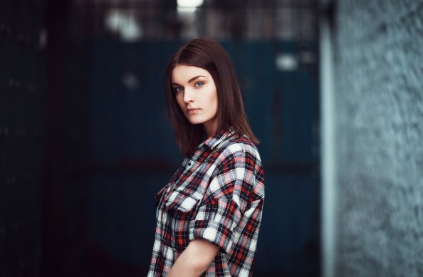 Girl With Pixie Hair Cut