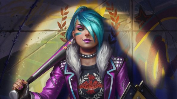 Jinx League Of Legends Paint 4k