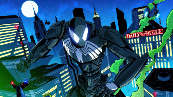 Spider Man Mecha Symbiote Suit 5k