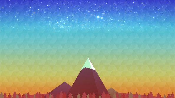 Digital Art Mountains