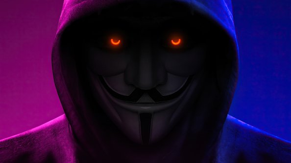 Anonymus Hoodie Closeup 4k