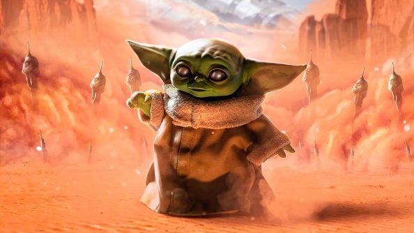 Baby Yoda Strange Baby 5k