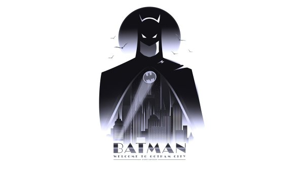 Batman Welcome To Gotham City Minimal 4k