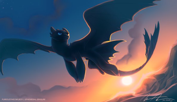 Night Fury Toothless 4k