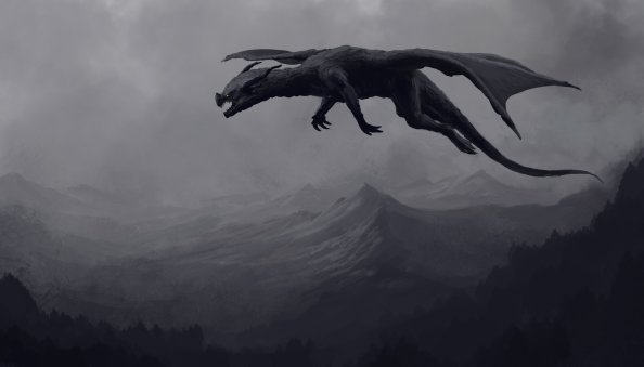 Big Giant Black Dragon 4k
