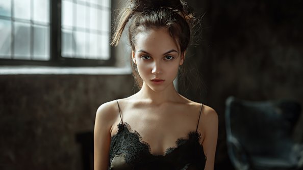 Girl Looking Directly Into Viewer 4k