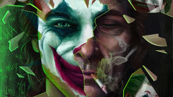 Joker Smoker Artwork 4k