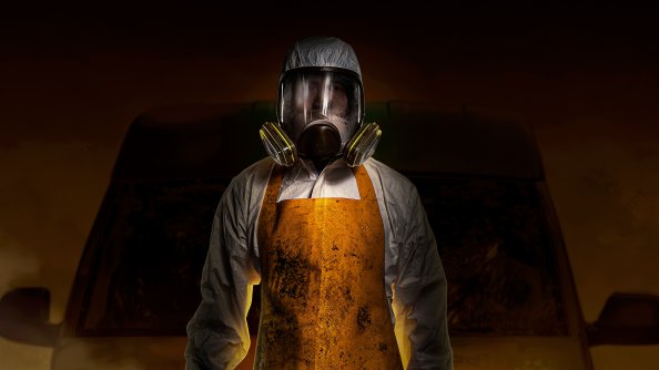 Gas Mask Man 4k