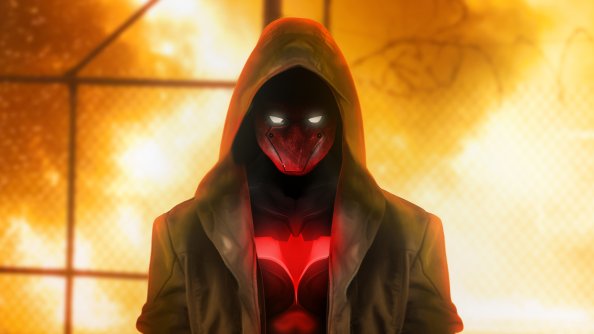Red Hood Superhero 4k