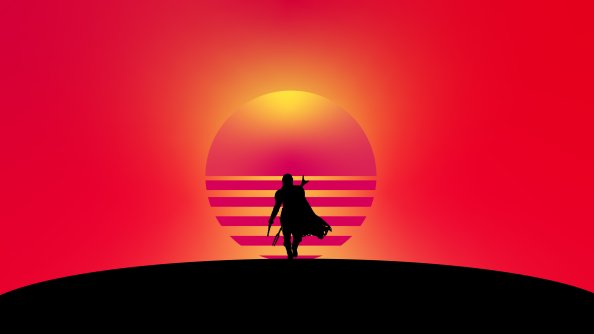 The Mandalorian Minimal 4k