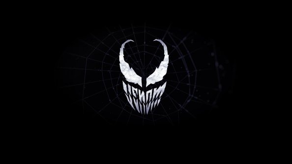 Venom Minimalist Logo 4k