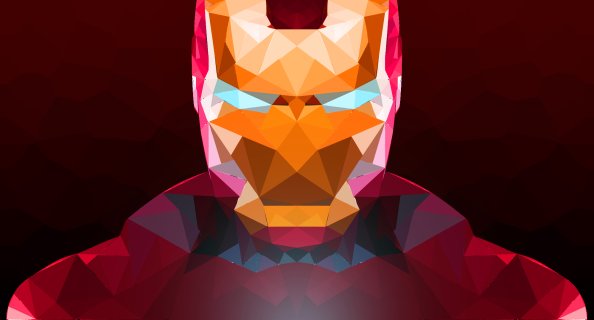 Iron Man Abstract Art