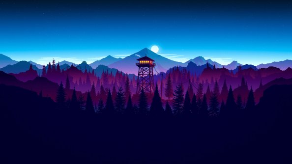 Firewatch Sunset Artwork