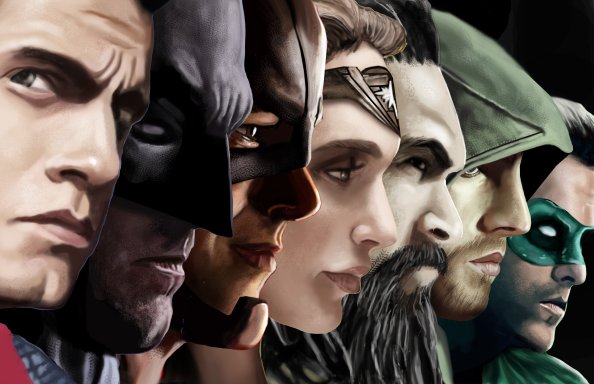 Justice League Superheroes Artwork