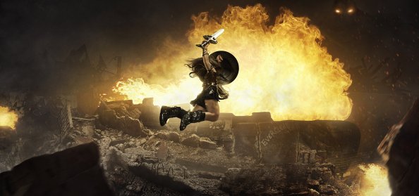 Little Girl In Wonder Woman Costume