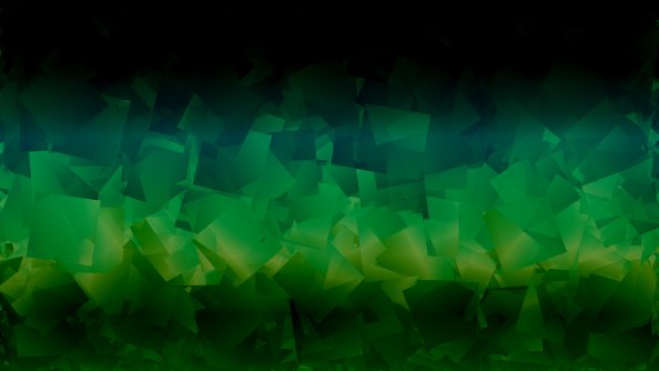 Dark Green Abstract Shapes 4k