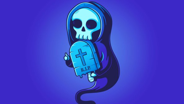 Rip Skull Illustration