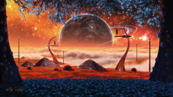 Rise Of Oren Blue Clouds Forest Moon Nebula