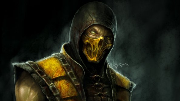 Scorpion Mortal Kombat X 4k Artwork