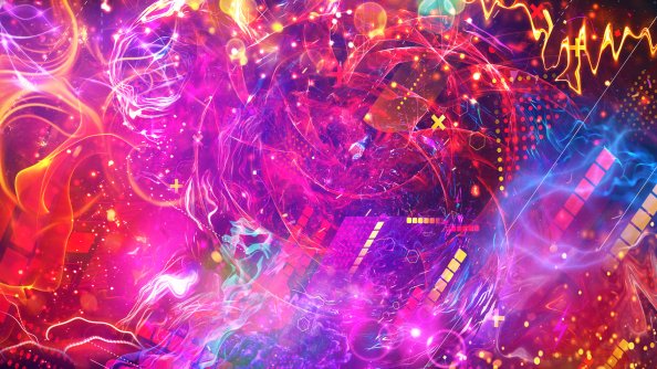 Neo Space Pattern Squares Abstract 5k