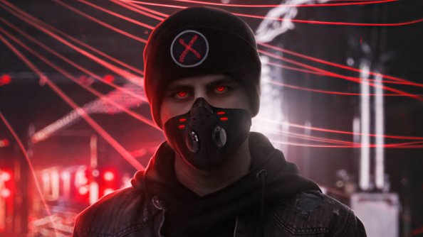Red Alert Glowing Eyes Boy 4k