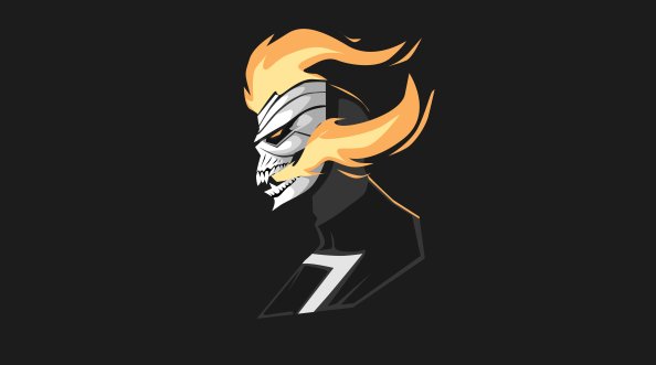 Ghost Rider 4k Minimalism
